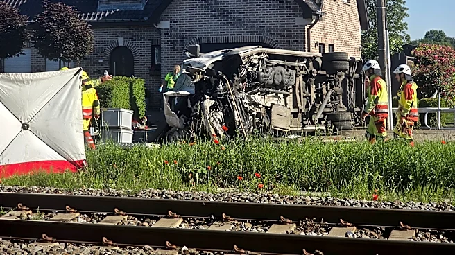 4 dead, 5 hurt in a crash between a train and a school bus, Belgian officials say