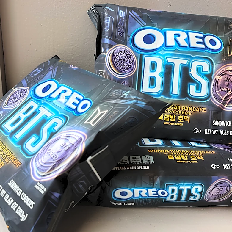 What tastes like a Korean pancake and is purple all over? An Oreo inspired by K-pop group BTS
