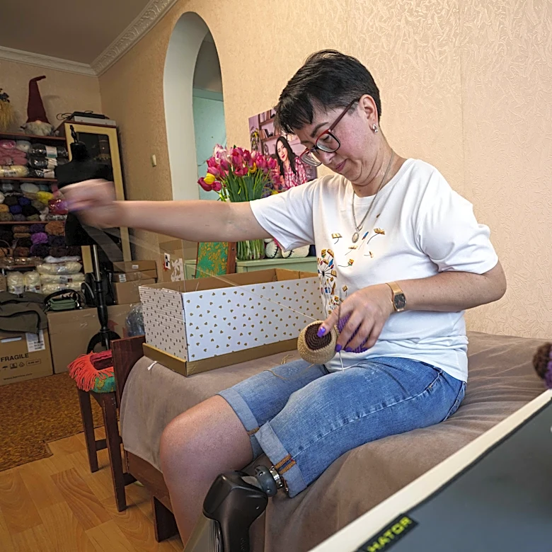 For one Ukrainian war amputee, rebuilding is painful after a Russian strike killed her husband