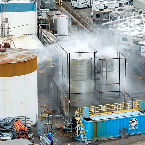 California residents evacuated due to chemical tank threat return home but fears remain