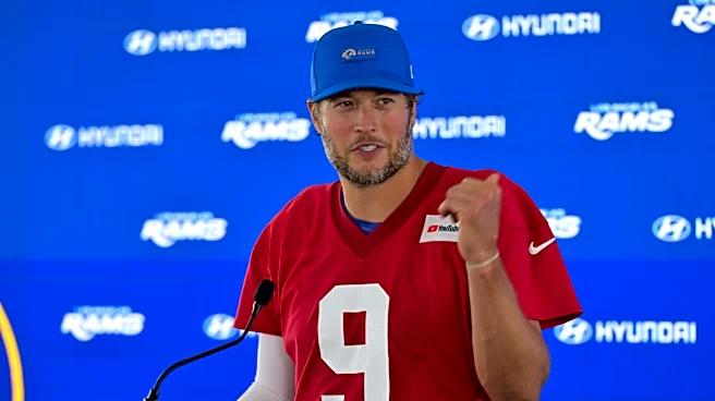 MVP Matthew Stafford says he understands why the Rams drafted Ty Simpson