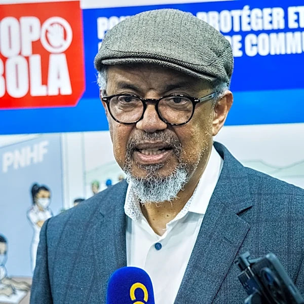 WHO chief lands in Congo, saying Ebola outbreak 'can be stopped'