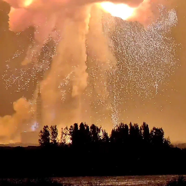 Blue Origin investigates rocket explosion as public is warned about possible wreckage washing ashore