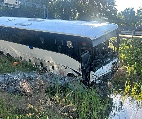 Bus hits cars in Virginia, killing 5 people and injuring 34, state police say