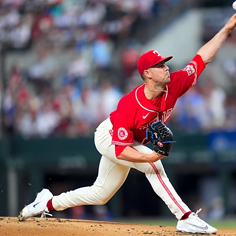 Gore tosses 6 1/3 shutout innings, Rangers hit 3 homers in 9-1 win over Royals