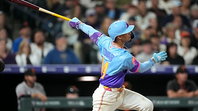 Tovar, Goodman homer in 5-run 9th, Rockies beat Giants 8-6