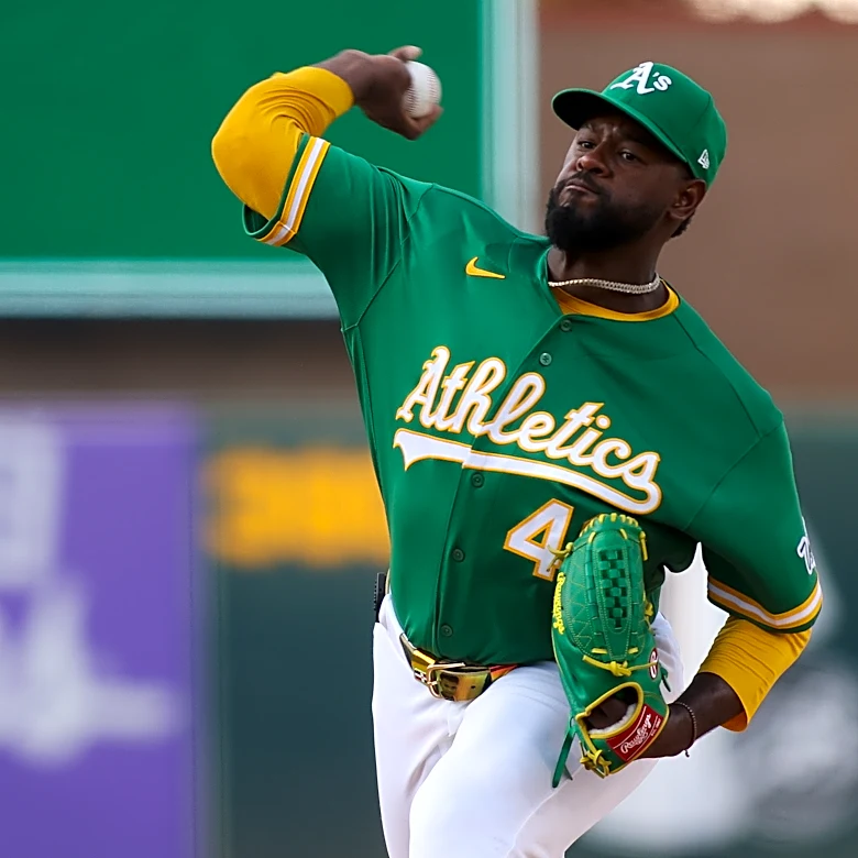 The A's place starter Luis Severino on the injured list with a strained right shoulder