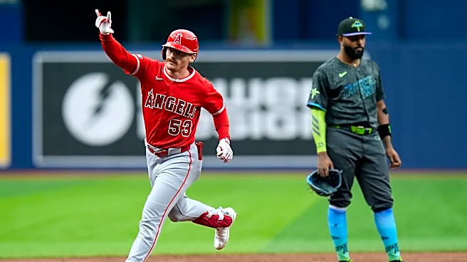 Wade Meckler hits his first grand slam to help the Angels rout the Rays 14-3