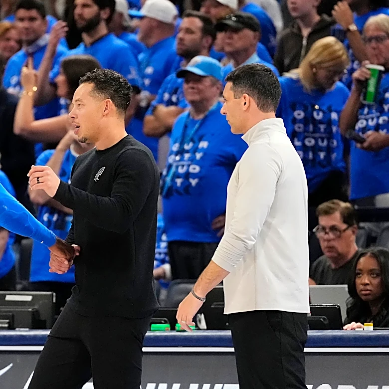 Gilgeous-Alexander tips his cap after Thunder fall to Spurs in Game 7 to end their title reign