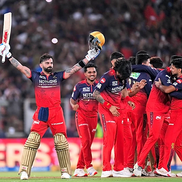 Kohli leads Bengaluru to 5-wicket win over Gujarat in Indian Premier League final