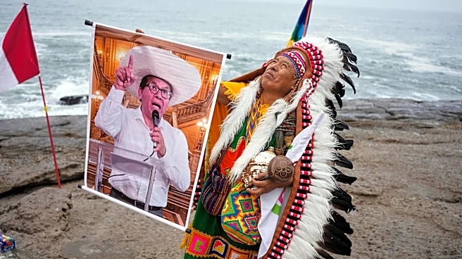 Peruvian shamans perform a blessing ritual ahead of a presidential runoff