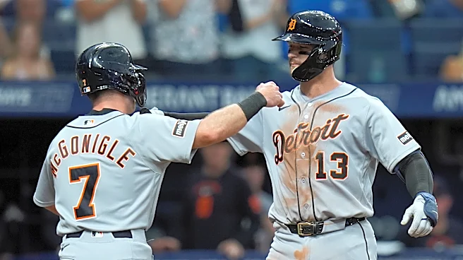 Tigers hit 5 home runs and hold off Rays 10-9 to halt skid behind Dingler, Carpenter and Greene