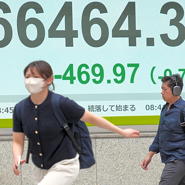 Asian shares mostly slip as latest fighting undermines the US-Iran ceasefire.