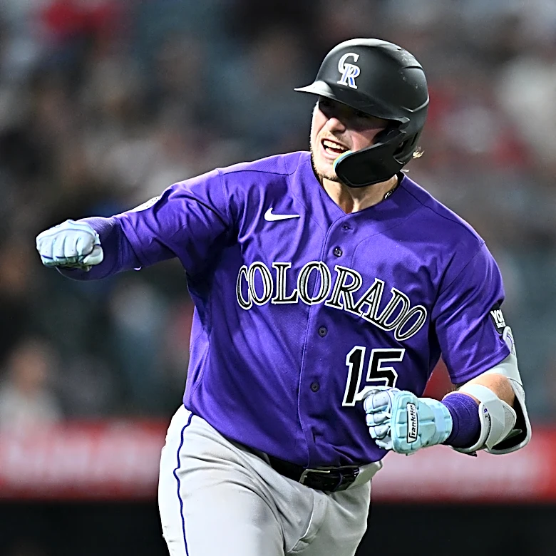 Goodman's 3-run homer and Rumfield's sac fly help Rockies rally for 9-8 win over Angels