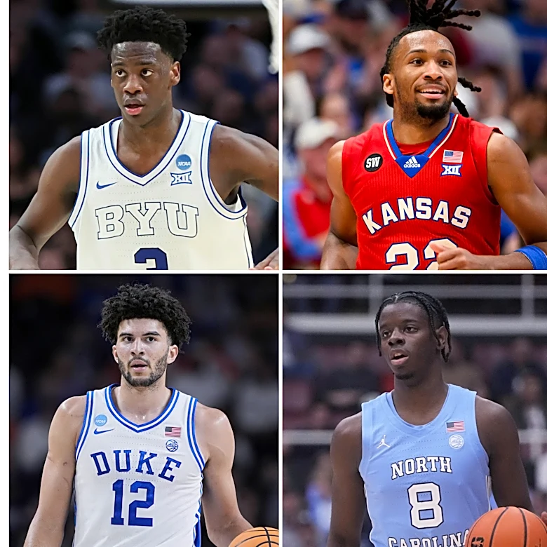 NBA mock draft: BYU's Dybantsa headlines top tier with Kansas' Peterson, Duke's Boozer, UNC's Wilson