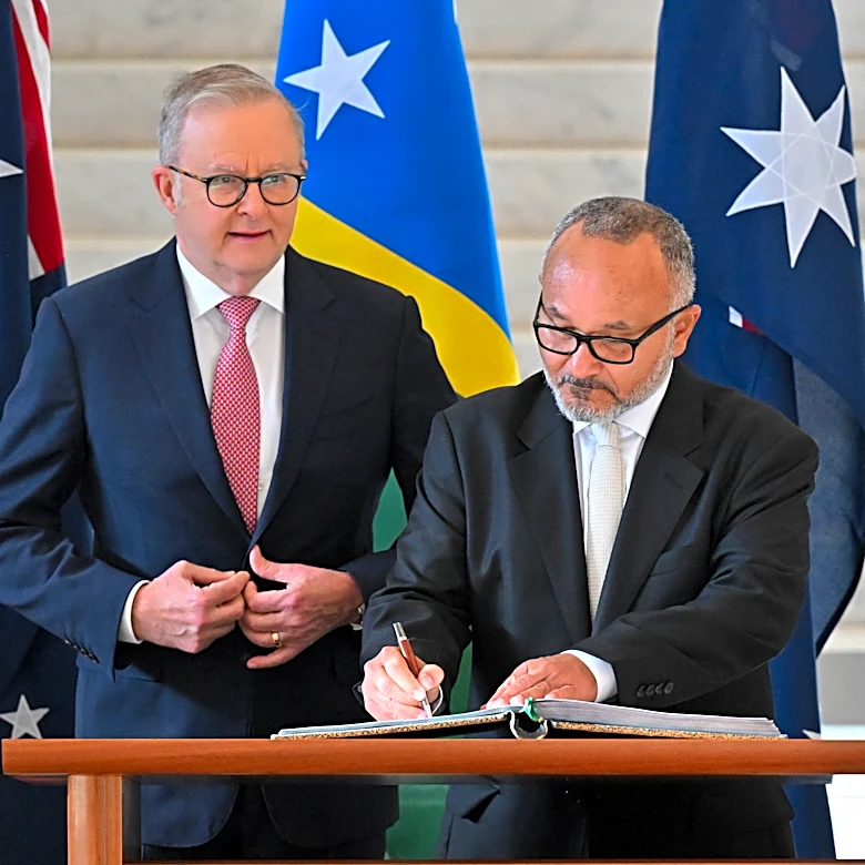 New prime minister says Solomon Islands will review its secretive security treaty with China