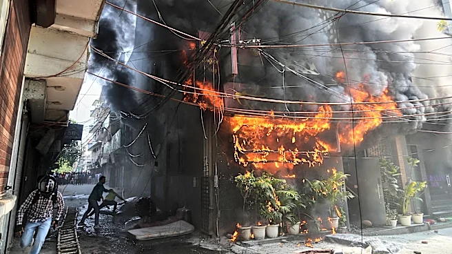 Fire sweeps through a New Delhi building, killing at least 18 people