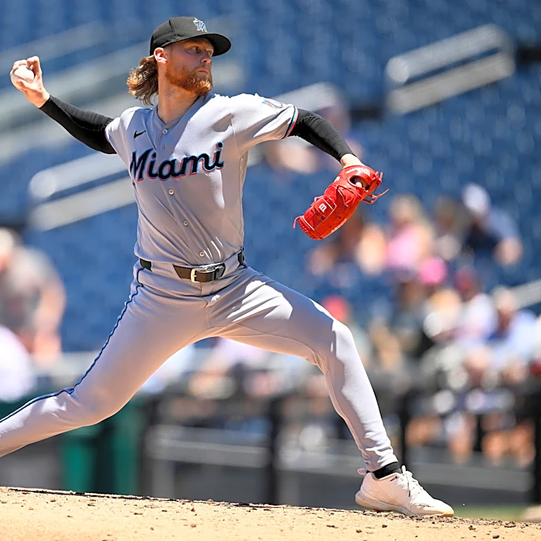 Marlins finish off a 3-game sweep in Washington with a 4-1 win over the Nationals