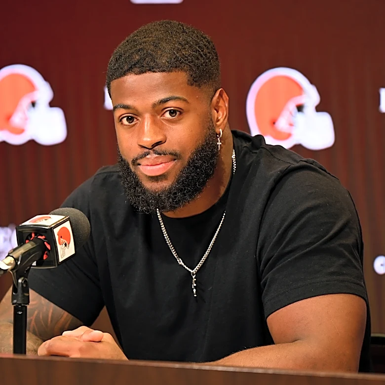 Jared Verse arrives in Cleveland, vows to bring his own style after Myles Garrett trade