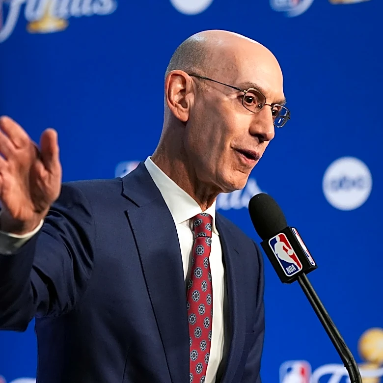 Commissioner Adam Silver, at finals, says NBA continues to move toward league in Europe