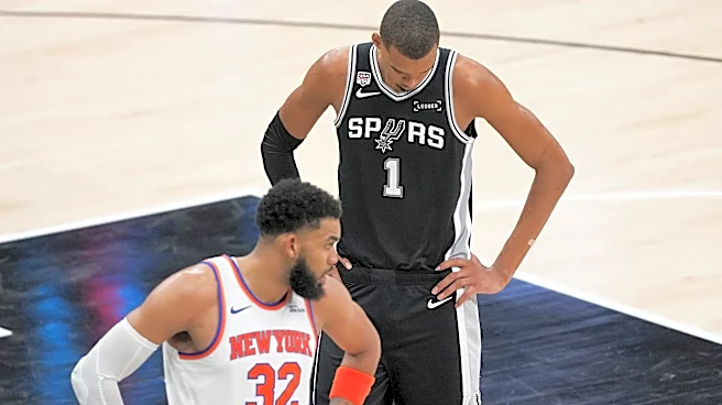 Wembanyama scores 26 but struggles from field in NBA Finals debut as Spurs fall to Knicks in Game 1
