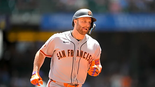 Schmitt homers on game's first pitch, Haase hit slam and Giants beat Brewers 12-9