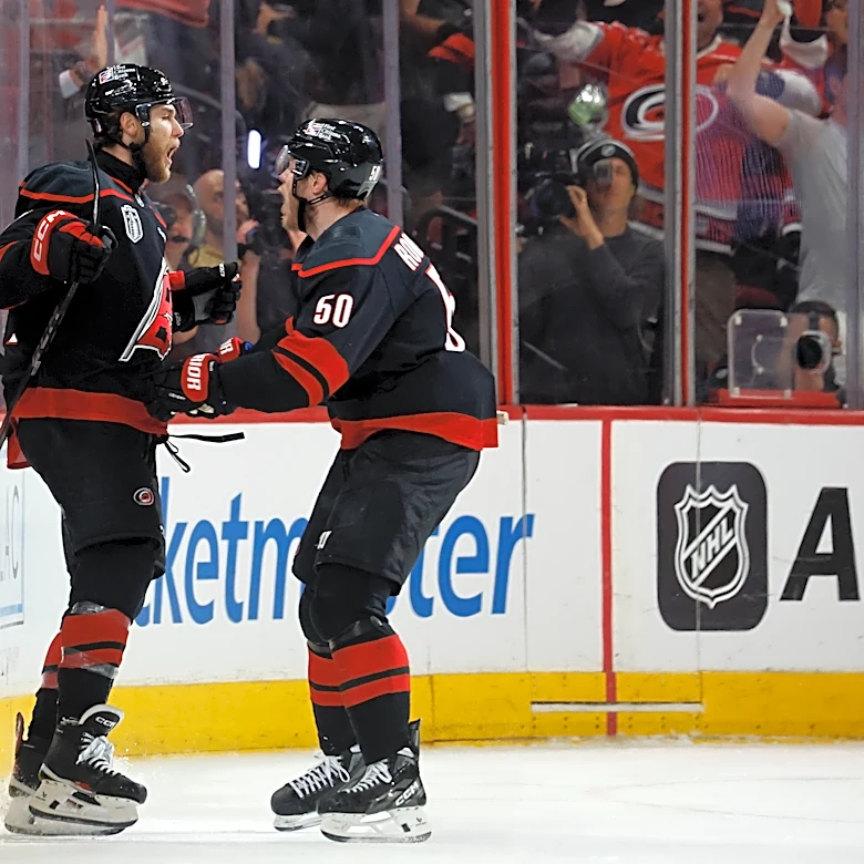 Seth Jarvis scores in overtime, Carolina beats Vegas in Game 2 to tie Stanley Cup Final