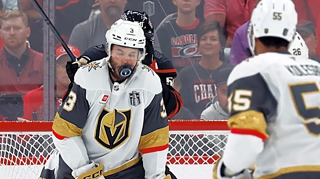 Brayden McNabb knocked out of Stanley Cup Final Game 2 after taking a puck to the face