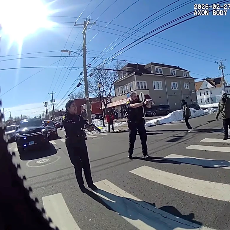 Connecticut police officer hugs supporters, appears in court in fatal shooting of Black man