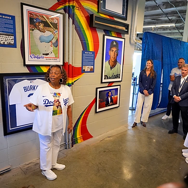 Dodgers honor gay trailblazers Glenn Burke and Billy Bean with permanent stadium display