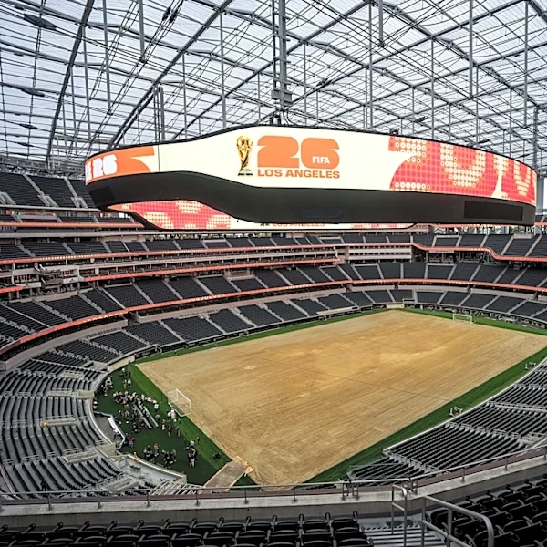 Stadium workers near Los Angeles vote to authorize a strike days before the World Cup begins