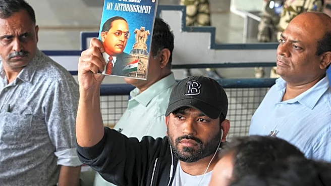 Mock political party for India's young 'cockroaches' holds first protest in New Delhi