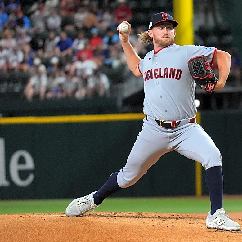 Tanner Bibee gets first win of season in 14th start, Guardians beat Rangers 6-0
