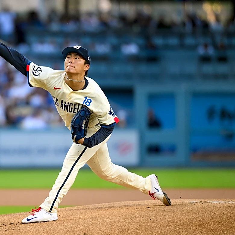 Dodgers erupt for 9-run first as Yamamoto dominates over 8 innings in 9-2 rout of Angels