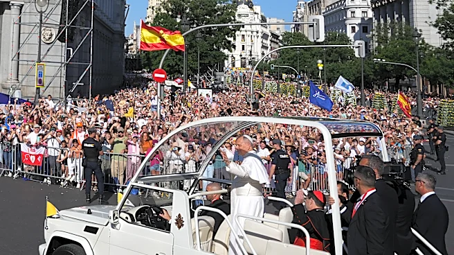 More than 1 million people flood Madrid streets to see Pope Leo XIV and flower-carpeted procession