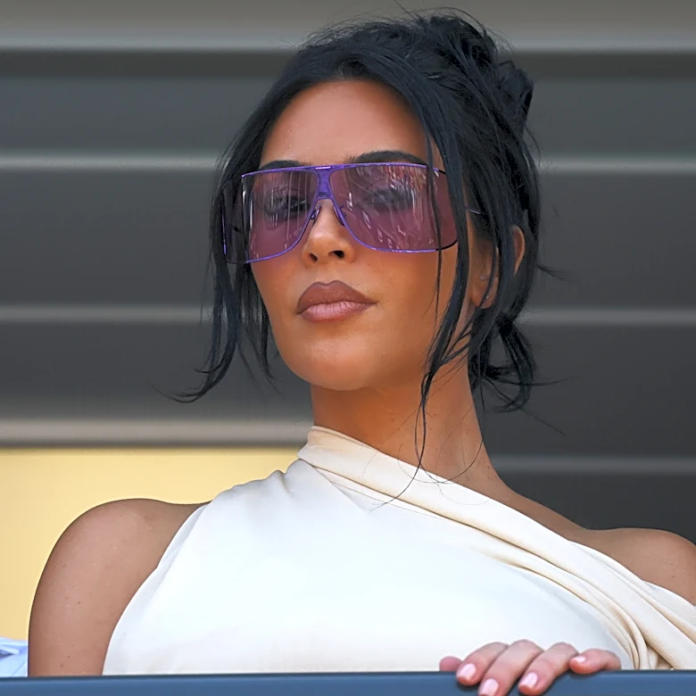 Kim Kardashian watches Lewis Hamilton claim 2nd place at the Monaco Grand Prix