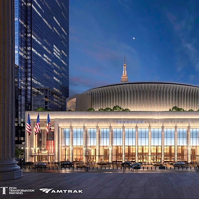 Proposed $8B transformation of NYC’s Penn Station features Roman-style columns, ornamental design