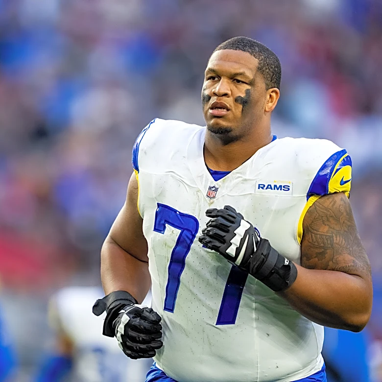 LA Rams left tackle Alaric Jackson has been arrested on suspicion of felony domestic violence