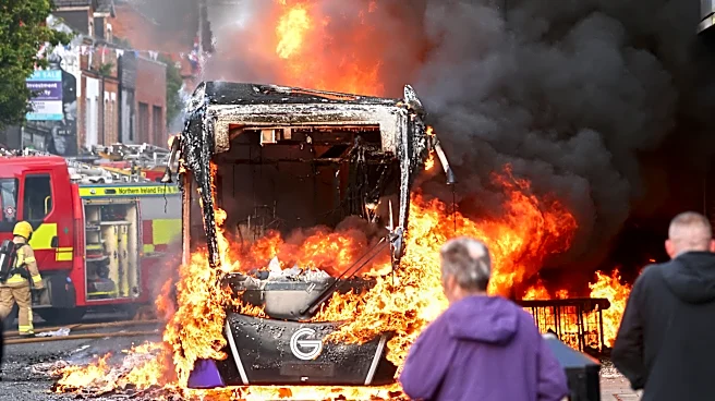 UK leaders call for calm as protests break out after Belfast street stabbing