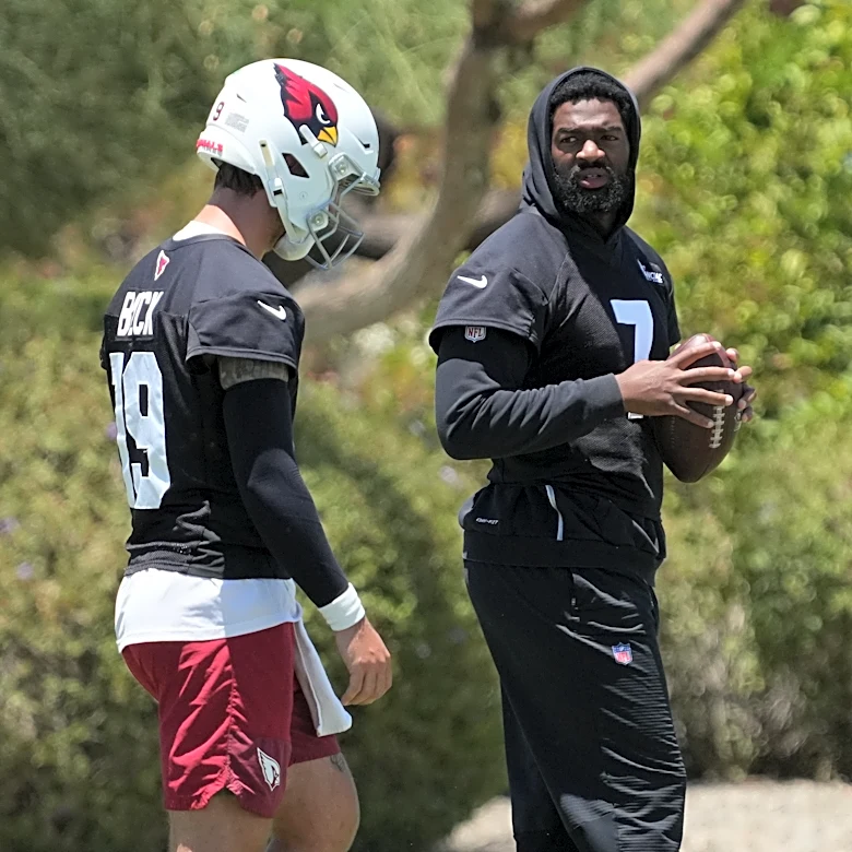Quarterback Jacoby Brissett reports to Cardinals' mandatory camp, though future remains unclear