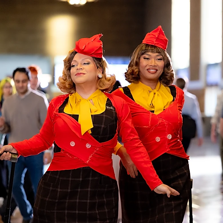 Movie Review: This train’s going fast, but the jokes fly even faster in “Stop! That! Train!’