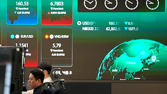 World shares are mixed after another sell-off of AI stocks on Wall St, while oil prices ease