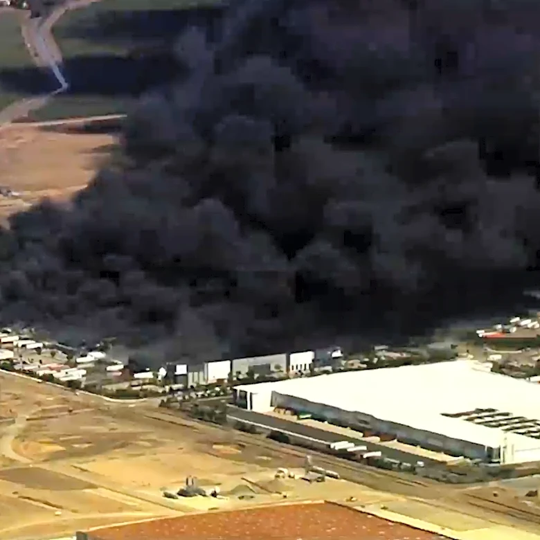 Fire destroys medical equipment warehouse in California and prompts evacuations at nearby facilities