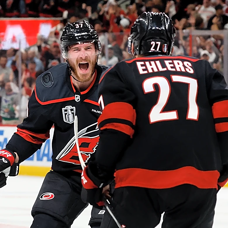 Svechnikov, Aho strike as Hurricanes top Golden Knights 4-2 to move within a win of the Stanley Cup