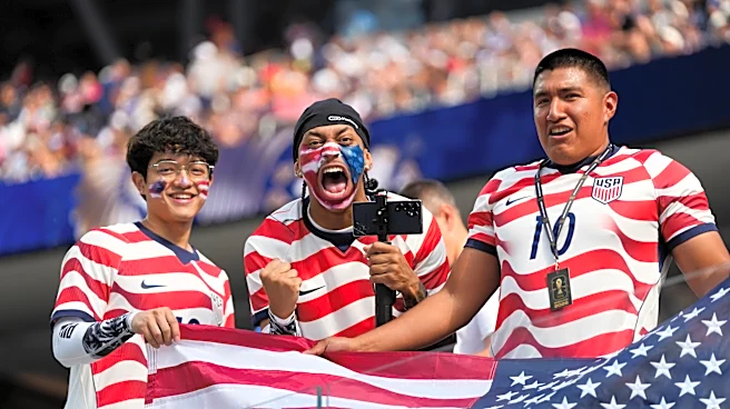 Roaring crowds in stars and stripes show up for the US team, and soccer's moment in their country