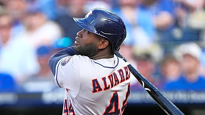 Alvarez hits 2 HRs, including a grand slam, in the first inning as Astros beat Royals 10-8