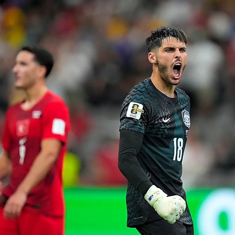 Patrick Beach takes over as Australia's goalkeeper and stars in World Cup opener