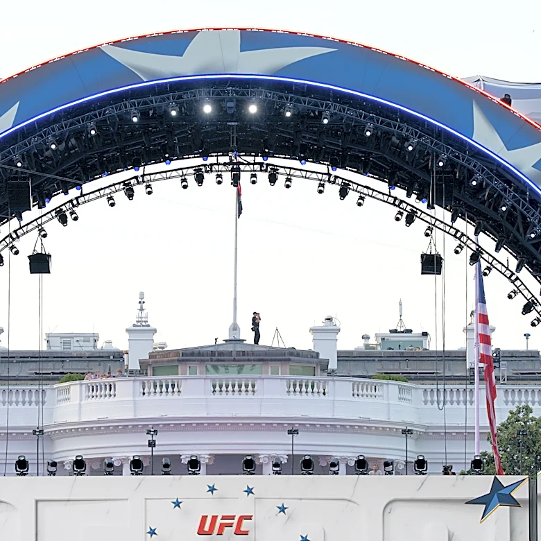 Trump celebrates turning 80 with a UFC cage-fighting event while big issues loom over his presidency