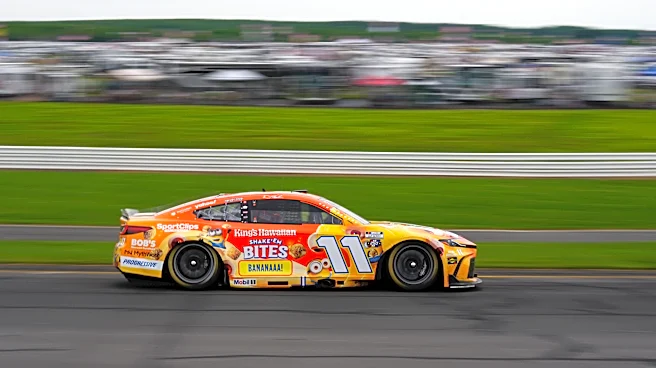 Denny Hamlin wins the NASCAR Cup race at Pocono for his third straight victory