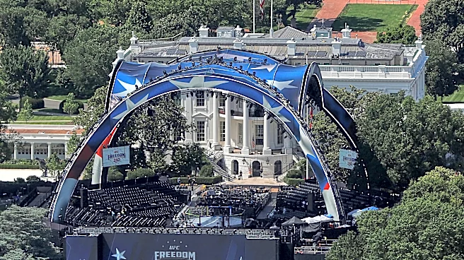 The Latest: Trump celebrates his 80th birthday with Iran deal and UFC cage fight at the White House